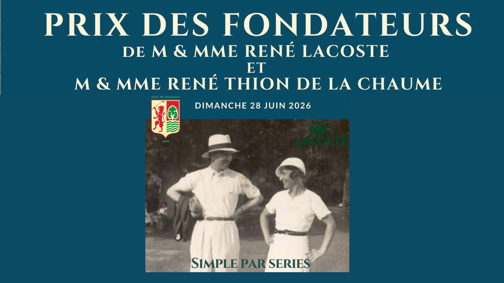 Prix des Fondateurs du Golf 2026